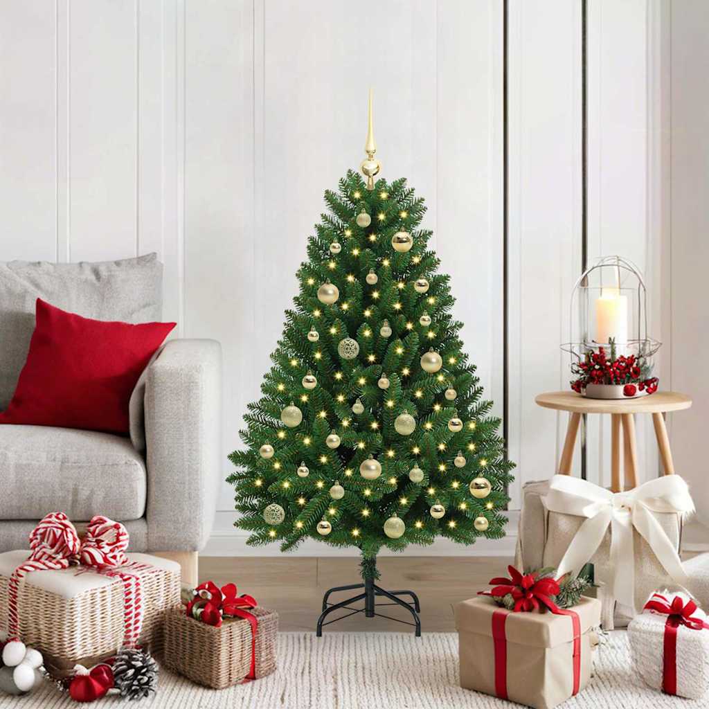 Albero di Natale artificiale Verde 120 cm PVC e Metallo 3395671