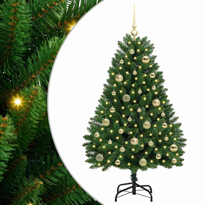 Albero di Natale artificiale Verde 120 cm PVC e Metallo 3395671