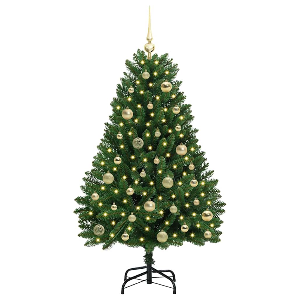 Albero di Natale artificiale Verde 120 cm PVC e Metallo 3395671