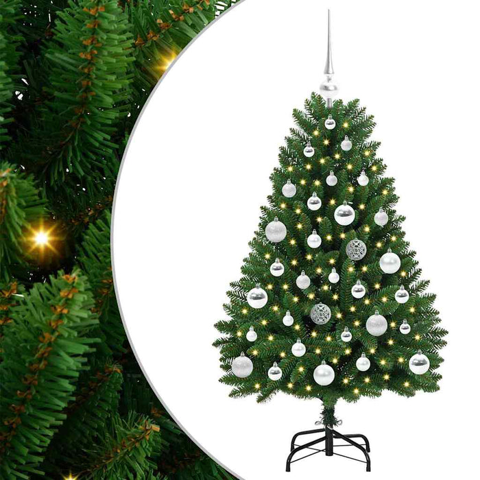 Albero di Natale artificiale Verde 120 cm PVC e Metallo 3395672