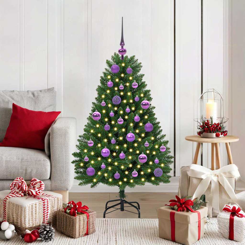 Albero di Natale artificiale Verde 120 cm PVC e Metallo 3395673