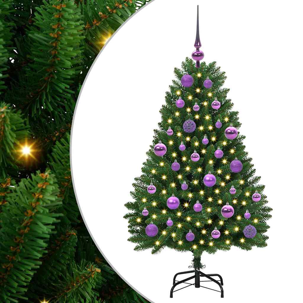 Albero di Natale artificiale Verde 120 cm PVC e Metallo 3395673