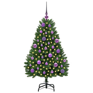 Albero di Natale artificiale Verde 120 cm PVC e Metallo 3395673
