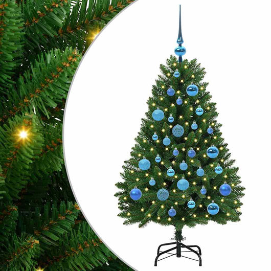 Albero di Natale Artificiale-Albero Natalizio Verde 120 cm PVC e Metallo 327663