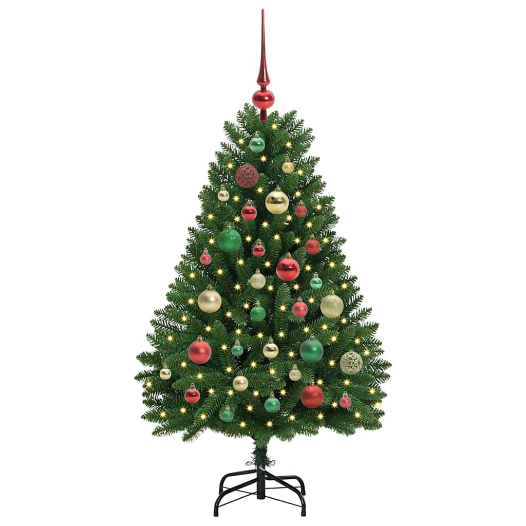Albero di Natale artificiale Verde 120 cm PVC e Metallo 3395675