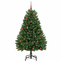 Albero di Natale Artificiale-Albero Natalizio Verde 150 cm PVC e Metallo 875204