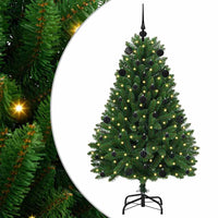Albero di Natale Artificiale-Albero Natalizio Verde 150 cm PVC e Metallo 469854