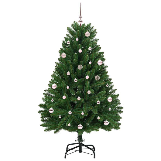 Albero di Natale Artificiale-Albero Natalizio Verde 150 cm PVC e Metallo 338628