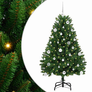 Albero di Natale Artificiale-Albero Natalizio Verde 150 cm PVC e Metallo 323138