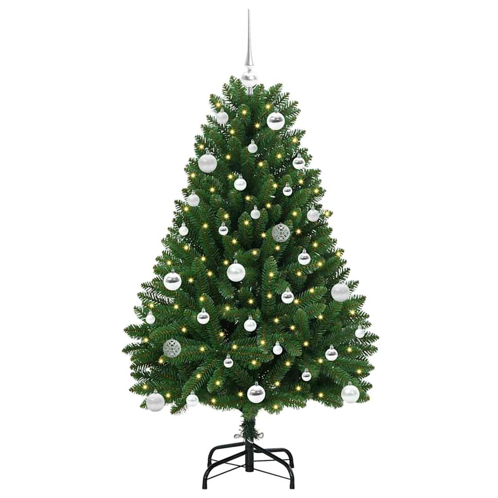 Albero di Natale artificiale Verde 150 cm PVC e Metallo 3395681