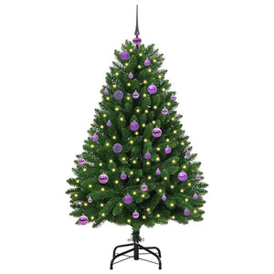 Albero di Natale artificiale Verde 150 cm PVC e Metallo 3395682