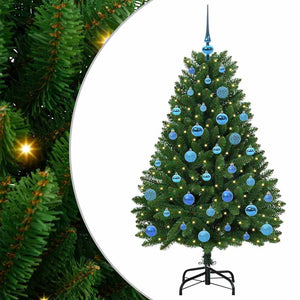 Albero di Natale Artificiale-Albero Natalizio Verde 150 cm PVC e Metallo 202188