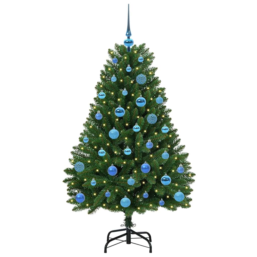 Albero di Natale Artificiale-Albero Natalizio Verde 150 cm PVC e Metallo 202188