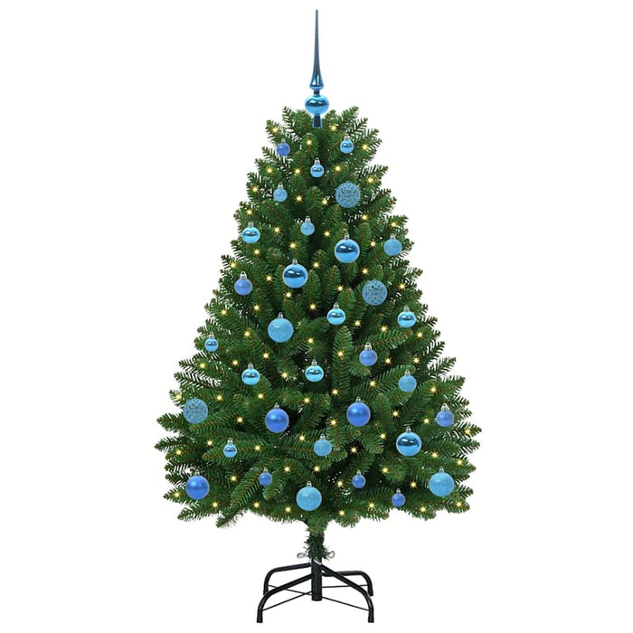 Albero di Natale Artificiale-Albero Natalizio Verde 150 cm PVC e Metallo 202188
