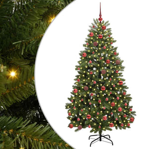 Albero di Natale artificiale Verde 180 cm PVC e Metallo 3395685