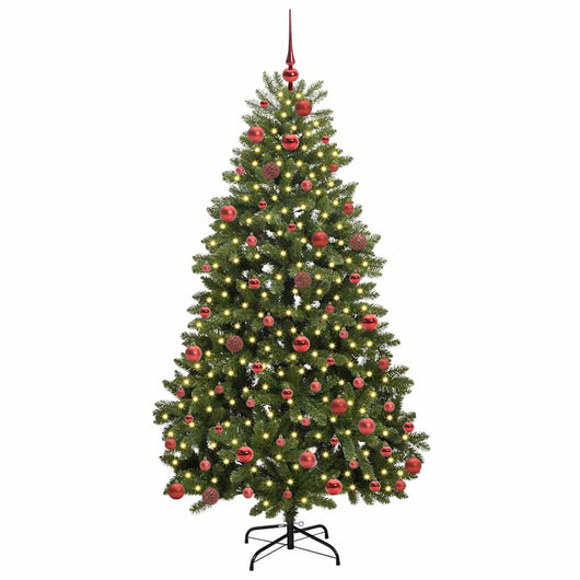 Albero di Natale Artificiale-Albero Natalizio Verde 180 cm PVC e Metallo 815793