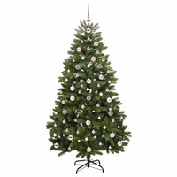 Albero di Natale artificiale Verde 180 cm PVC e Metallo 3395687