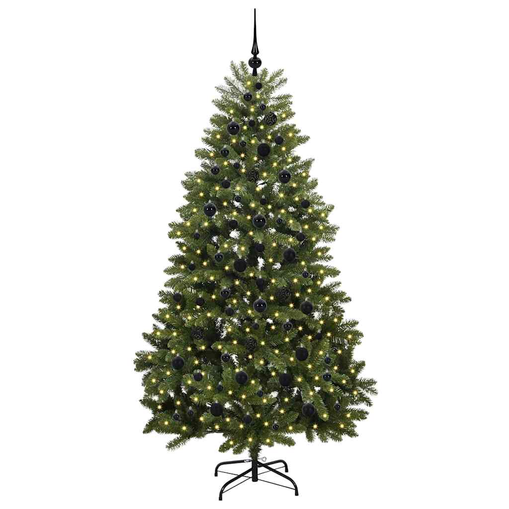 Albero di Natale Artificiale-Albero Natalizio Verde 210 cm PVC e Metallo 449690
