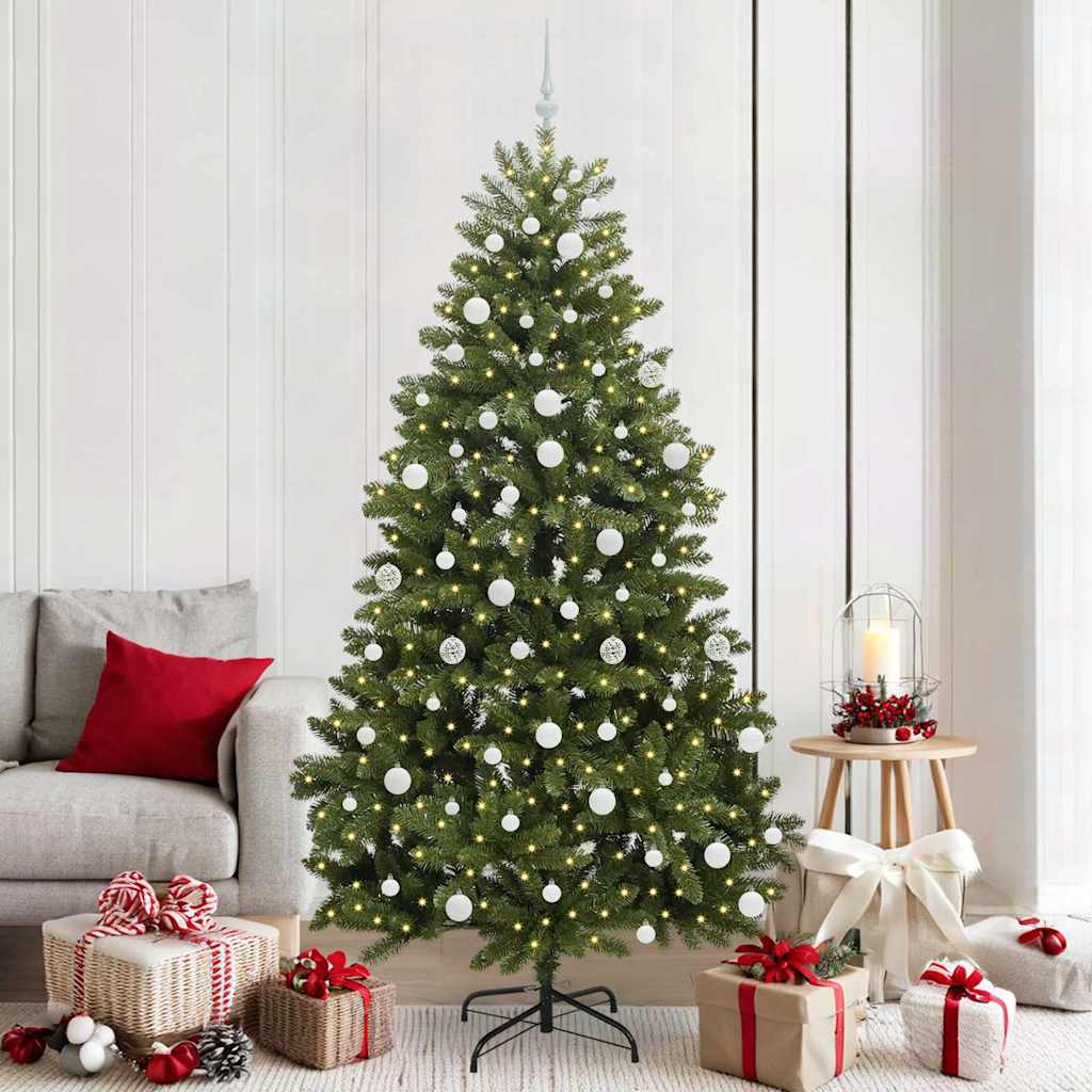 Albero di Natale artificiale Verde 210 cm PVC e Metallo 3395697