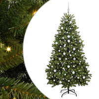 Albero di Natale Artificiale-Albero Natalizio Verde 210 cm PVC e Metallo 313182