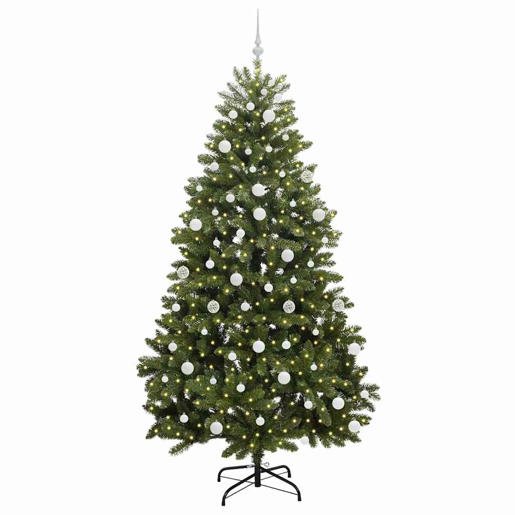 Albero di Natale artificiale Verde 210 cm PVC e Metallo 3395697