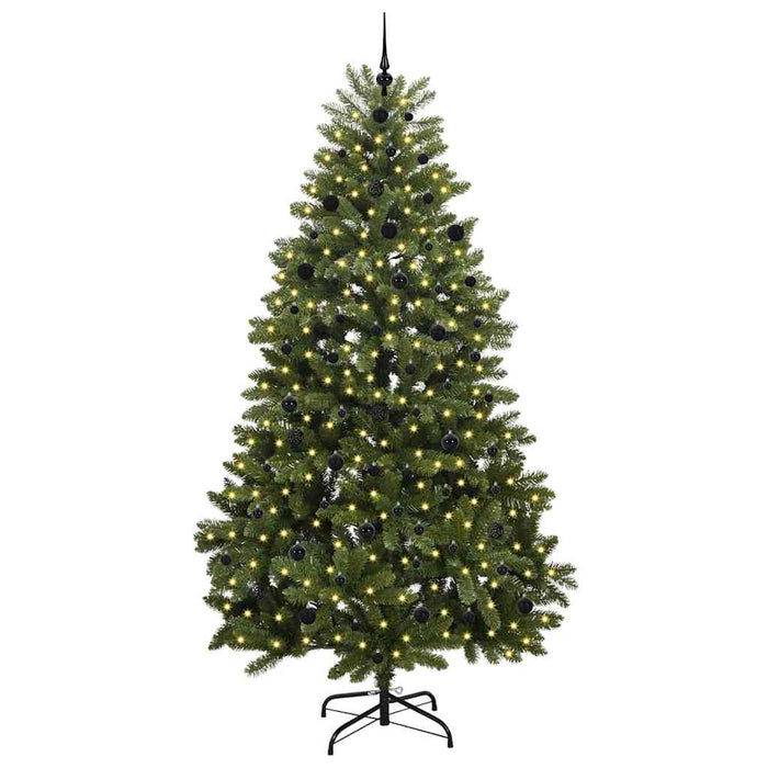 Albero di Natale Artificiale-Albero Natalizio Verde 240 cm PVC e Metallo 892981