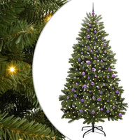 Albero di Natale Artificiale-Albero Natalizio Verde 240 cm PVC e Metallo 315783