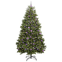 Albero di Natale Artificiale-Albero Natalizio Verde 240 cm PVC e Metallo 315783