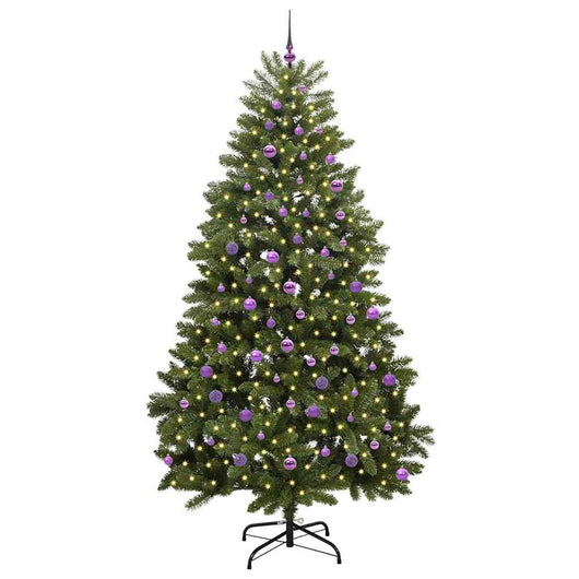 Albero di Natale Artificiale-Albero Natalizio Verde 240 cm PVC e Metallo 315783