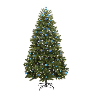 Albero di Natale Artificiale-Albero Natalizio Verde 240 cm PVC e Metallo 356232