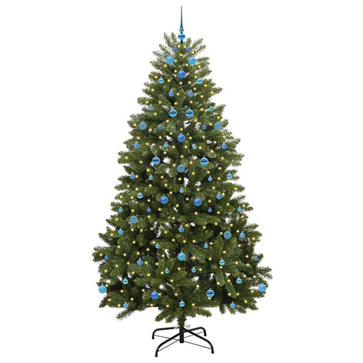 Albero di Natale Artificiale-Albero Natalizio Verde 240 cm PVC e Metallo 356232