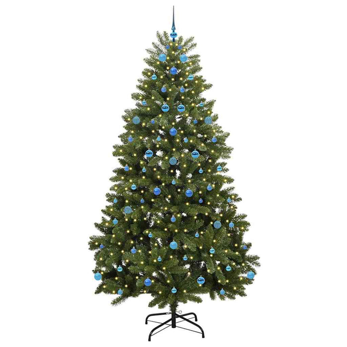 Albero di Natale Artificiale-Albero Natalizio Verde 240 cm PVC e Metallo 356232