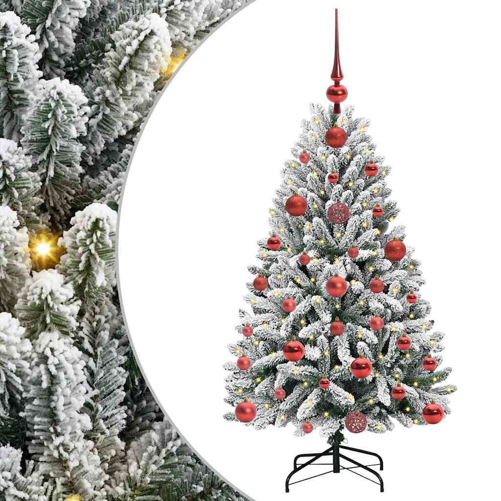 Albero di Natale artificiale Verde e Bianco 120 cm 3395730