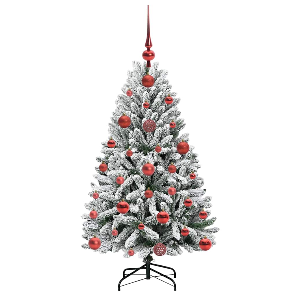 Albero di Natale artificiale Verde e Bianco 120 cm 3395730
