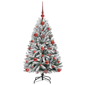 Albero di Natale artificiale Verde e Bianco 120 cm 3395730