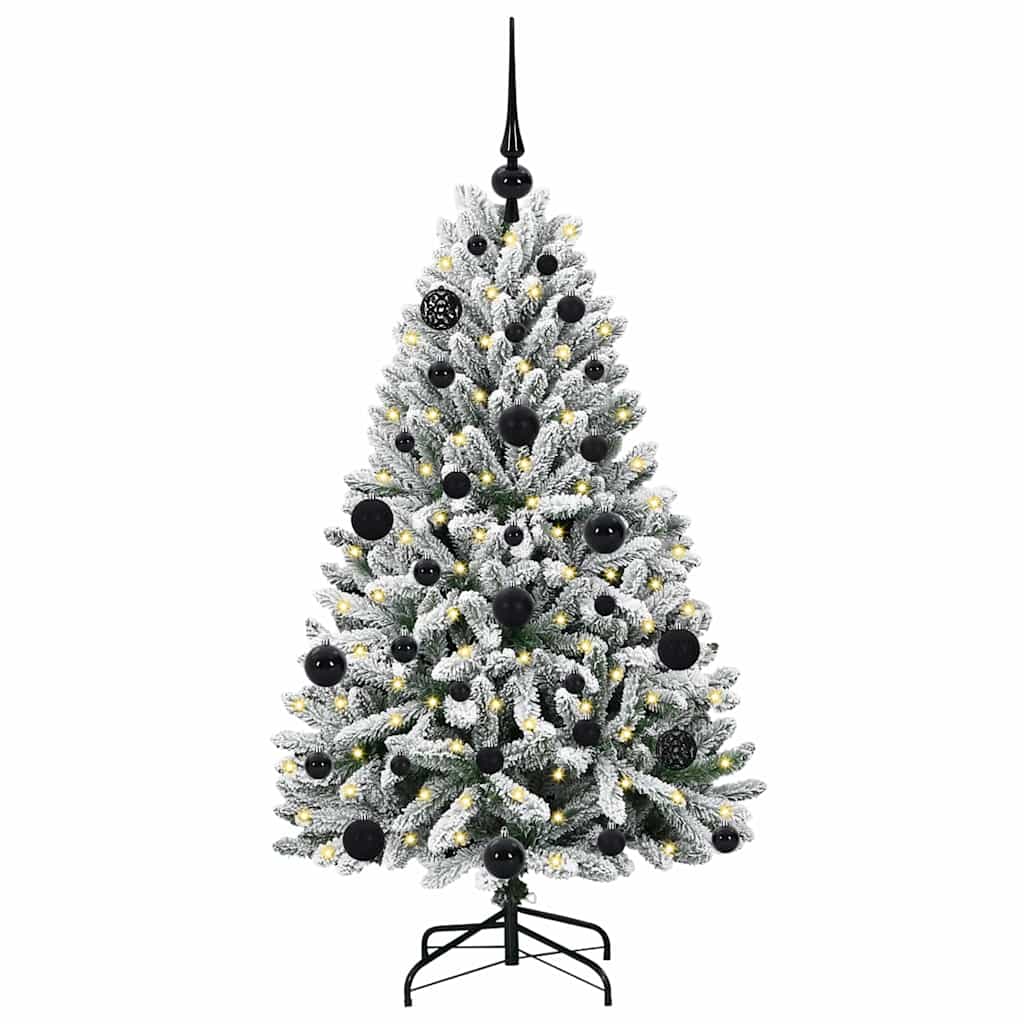 Albero di Natale artificiale Verde e Bianco 120 cm 3395731