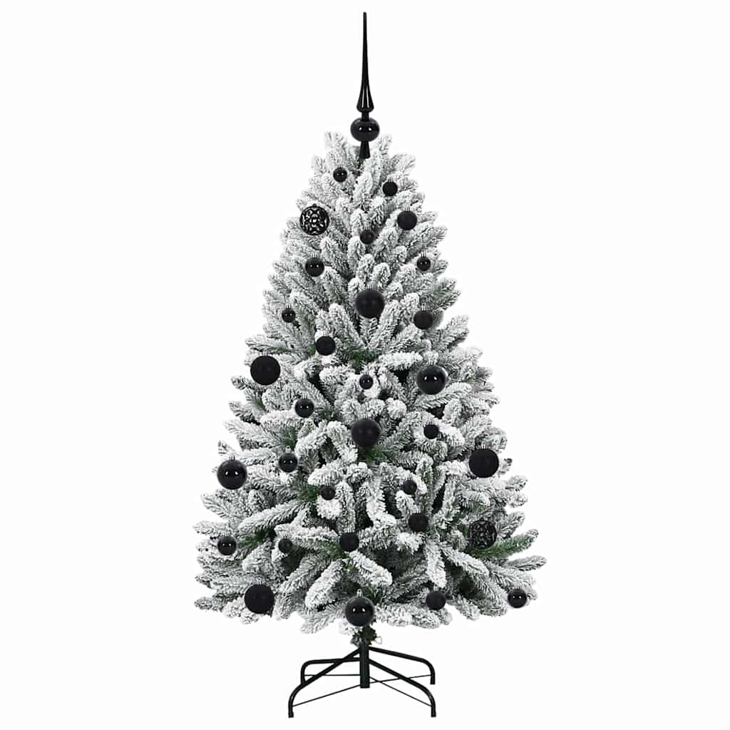 Albero di Natale artificiale Verde e Bianco 120 cm 3395731