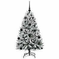 Albero di Natale artificiale Verde e Bianco 120 cm 3395731