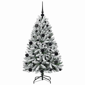 Albero di Natale artificiale Verde e Bianco 120 cm 3395731