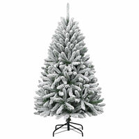 Albero di Natale artificiale Verde e Bianco 120 cm 3395735
