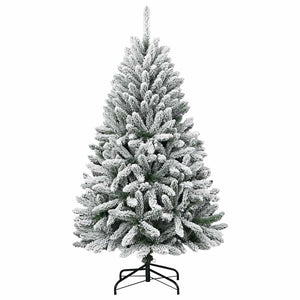 Albero di Natale artificiale Verde e Bianco 120 cm 3395738
