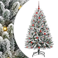 Albero di Natale artificiale Verde e Bianco 150 cm 3395739