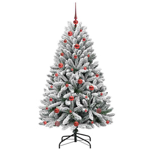 Albero di Natale artificiale Verde e Bianco 150 cm 3395739