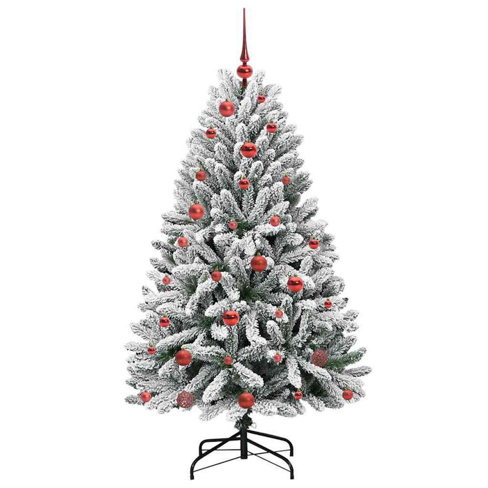 Albero di Natale artificiale Verde e Bianco 150 cm 3395739