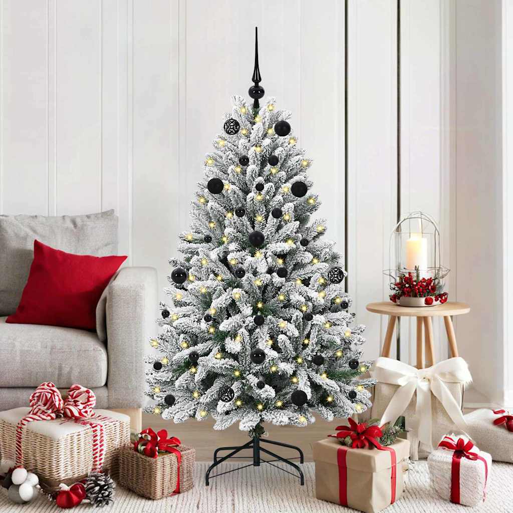 Albero di Natale artificiale Verde e Bianco 150 cm 3395740