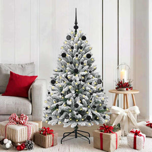 Albero di Natale artificiale Verde e Bianco 150 cm 3395740