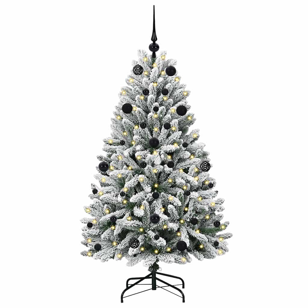 Albero di Natale artificiale Verde e Bianco 150 cm 3395740