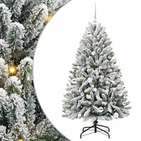Albero di Natale artificiale Verde e Bianco 150 cm 3395744