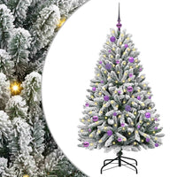 Albero di Natale Artificiale-Albero Natalizio con 150 LED Verde e Bianco 150 cm 205007
