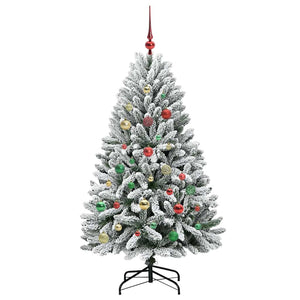 Albero di Natale Artificiale-Albero Natalizio con 150 LED Verde e Bianco 150 cm 753415